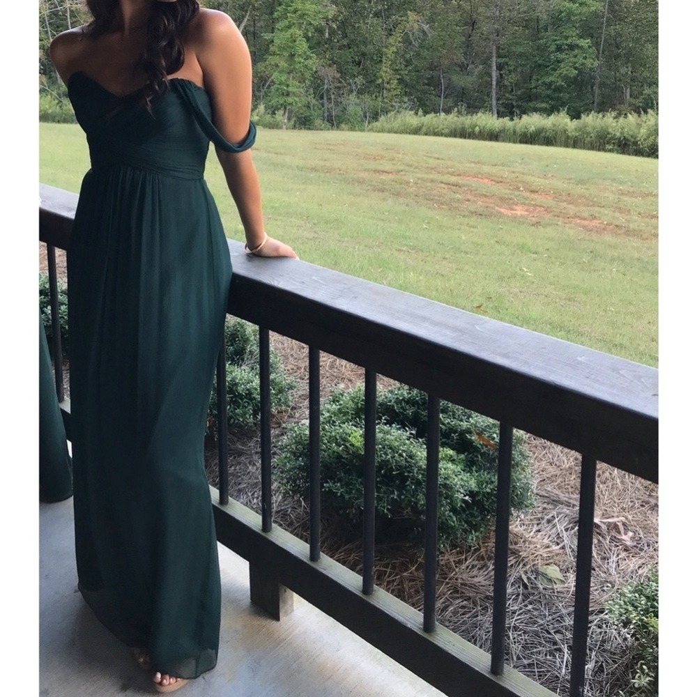 AMSALE G946U Bridesmaid Dress Hunter Green